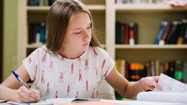 Ilustrasi belajar, mengerjakan soal onoma