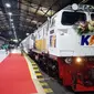 PT Kereta Api Indonesia (Persero) atau KAI meluncurkan Kereta Api Baturraden Ekspres relasi Purwokerto - Bandung PP via Cikampek di Stasiun Purwokerto, Jumat (25/6/2021).