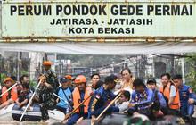 VIDEO: Pantauan Udara Kondisi Banjir di Bekasi, Banyak Rumah Terendam