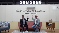 Donny Libra &  Hendy Budihartono Saat Acara Launching Samsung AC WindFree™ Ultra. document/Samsung.