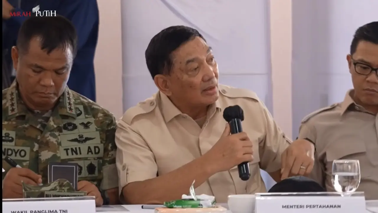Menteri Pertahanan Sjafrie Sjamsoeddin (Tangkapan Layar YouTube Sekretariat Presiden)