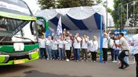Pupuk Indonesia Grup menyediakan 22 bus yang akan dimanfaatkan dalam program Mudik Bersama BUMN tahun 2023. (dok: humas)