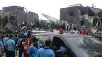 RZ mengirimkan 2 buah ambulance ke lokasi jatuhnya pesawat Hercules milik TNI AU di Jl. Jamin Ginting, Medan