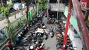 Suasana parkiran Blok G Tanah Abang, Jakarta, Jumat (27/4). Tempat itu akan dijadikan lokasi relokasi sementara bagi pedagang Blok G. (Liputan6.com/Arya Manggala)