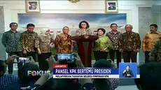 Bertemu panitia seleksi calon pimpinan KPK periode 2019-2023, Presiden Jokowi tegaskan tidak akan intervensi pemilihan pemimpin KPK.