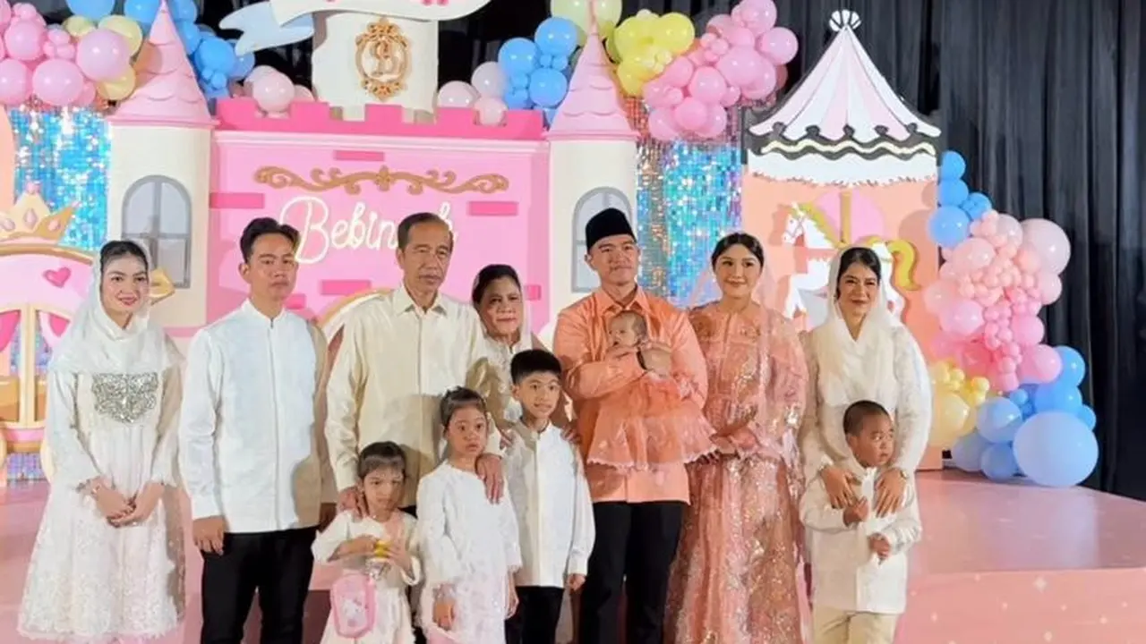 Penampilan Kompak Iriana Jokowi, Kahiyang Ayu, dan Selvi Ananda di Acara Akikah Bebingah, Putri Kaesang dan Erina Gudono