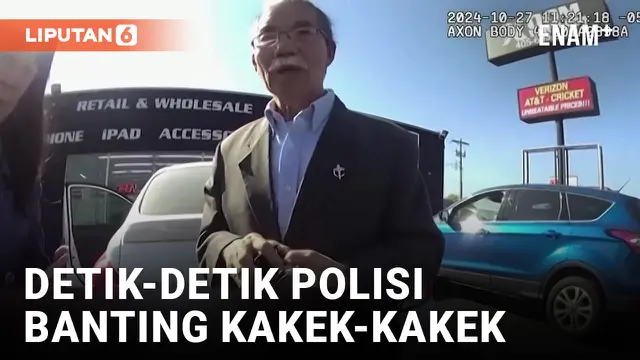 VIDEO: Viral! Polisi Banting Kakek 71 Tahun saat Menilang