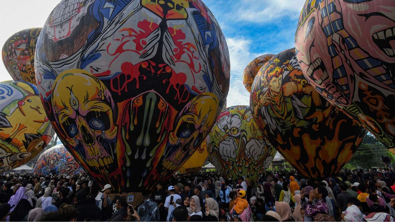 Keindahan warna-warni balon udara di Wonosobo