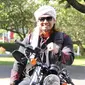 Aa Reza, seorang ustaz yang juga biker Harley Davidson di Jogja Biker Rendezvous 2022 pada 18 September 2022 lalu. (Dok. Istimewa)