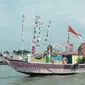 Perahu Bidar jadi atraksi bersejarah dan keren di Festival Sriwijaya 2018.