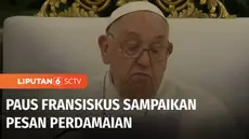 Sebelum ke Gereja Katedral, Pemimpin Gereja Katolik sedunia, Paus Fransiskus berkunjung ke Istana Merdeka. Di depan Presiden Joko Widodo, Sri Paus Fransiskus menyampaikan pesan perdamaian kepada masyarakat Indonesia, dan memuji semboyan Bhinneka Tung...