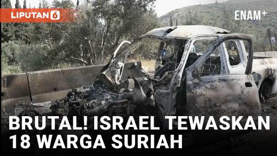 VIDEO: Serangan Udara Israel di Suriah Menewaskan 18 Orang