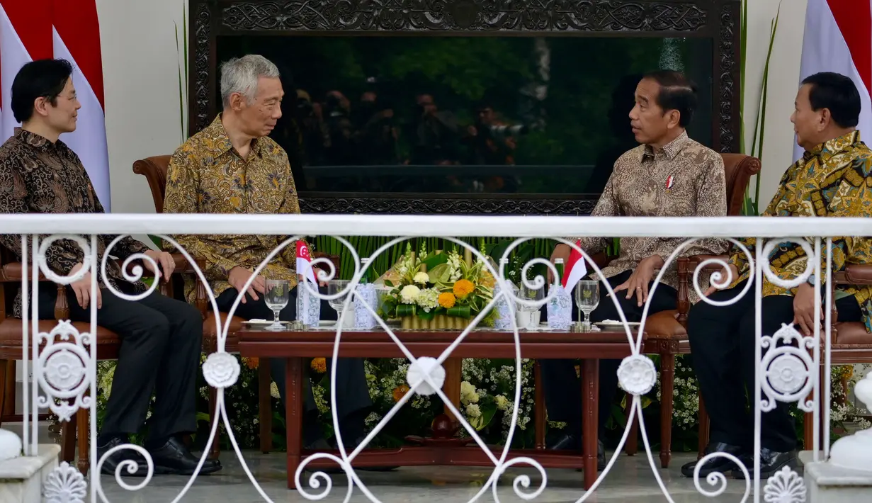 Pertemuan bilateral dilakukan dalam rangka Singapura-Indonesia Leaders Reatreat. (BAY ISMOYO/AFP)