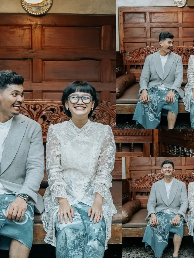 Pesan Manis pada Kain Batik Aci Resti Saat Menikah dengan Shadu Rasjidi, Padukan dengan Kebaya Janggan dan Sandal