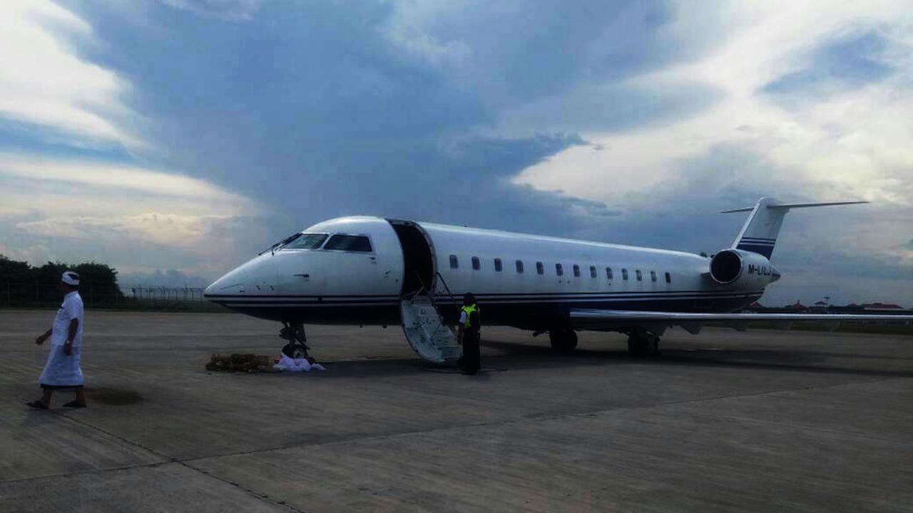 Jet pribadi ilustrasi