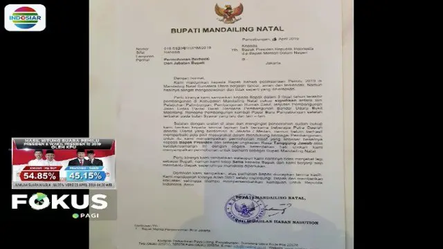 Mendagri Tjahjo Kumolo meminta Gubernur Sumatera Utara Edy Rahmayadi menanyai alasan bupati Mandailing Natal mengundurkan diri.
