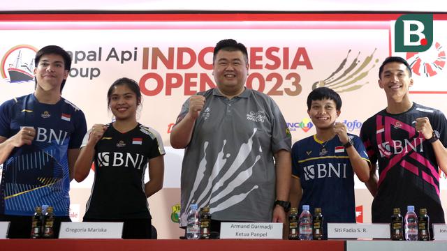 Konferensi pers Indonesia Open 2023