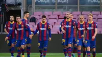 Barcelona berpesta gol ke gawang Osasuna pada lanjutan Liga Spanyol (AFP)