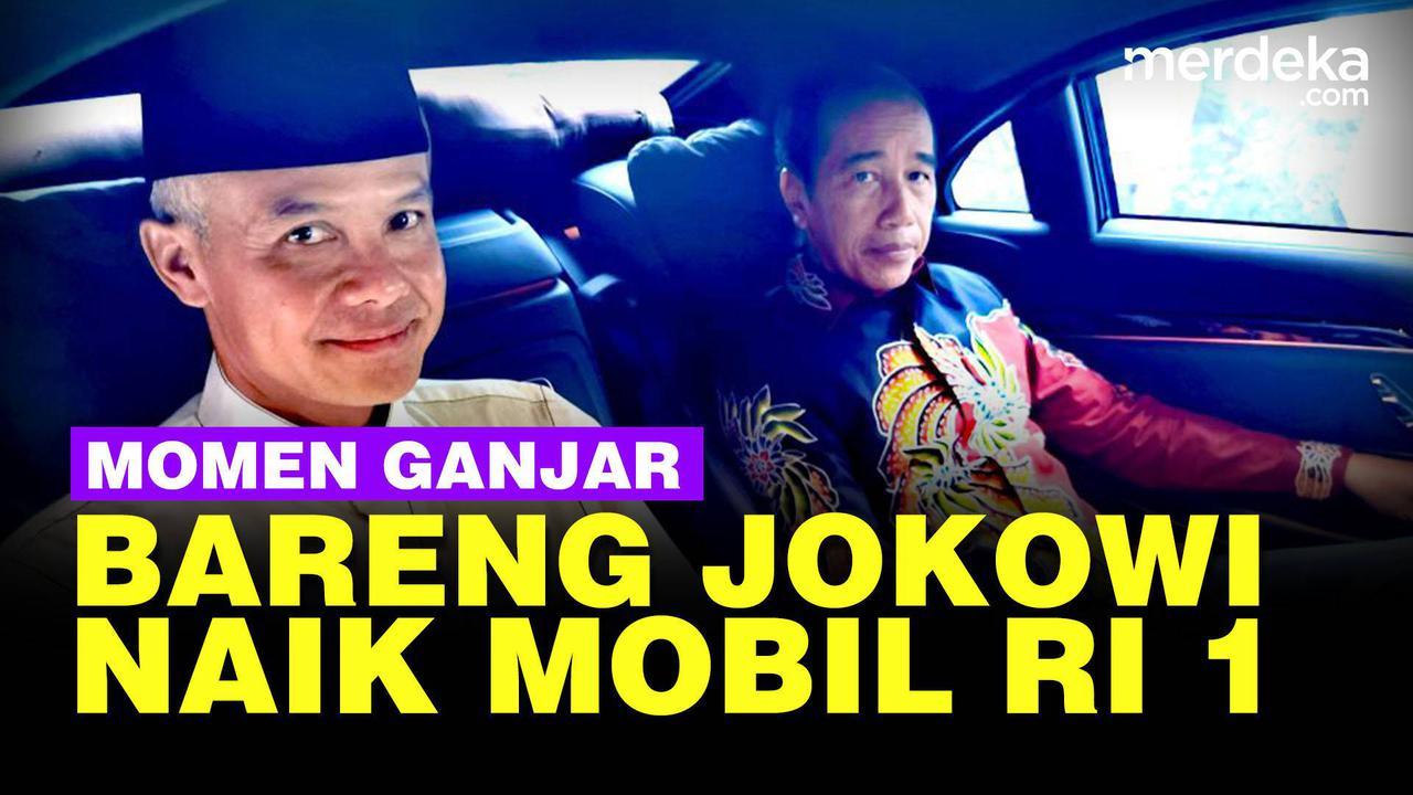 VIDEO: Senyum Ganjar Naik Mobil Presiden Bareng Jokowi Usai Ditunjuk Mega Capres PDIP