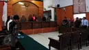 Suasana sidang praperadilan Novel Baswedan dengan agenda pembacaan keputusan hakim di Pengadilan Negeri Jakarta Selatan, Selasa (9/6/2015).  Hakim tunggal Zuhari menolak gugatan praperadilan yang diajukan Novel Baswedan (Liputan6.com/Yoppy Renato)