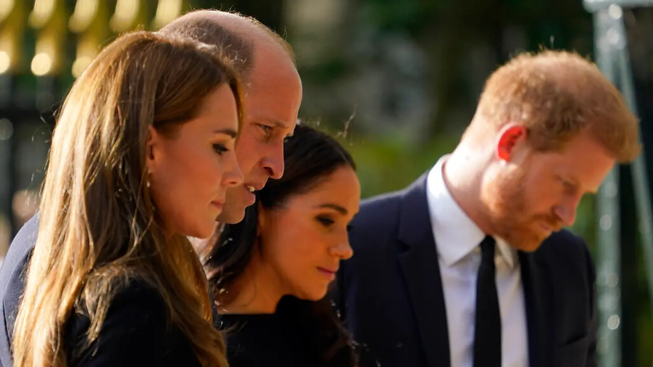 Penampilan Perdana Pangeran William - Kate Middleton dan Pangeran Harry - Meghan Markle Jelang Pemakaman Ratu Elizabeth II