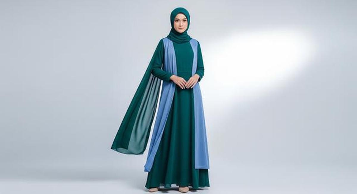 8 Model Gamis Kombinasi Cardigan Terbaru di 2025, Nyaman dan Stylish