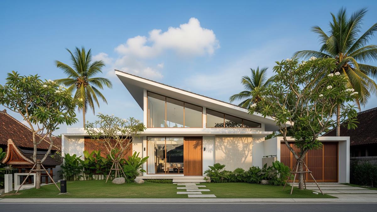 7 Desain Rumah Minimalis Atap Miring Satu Arah, Modern dan Cocok di Lahan Sempit