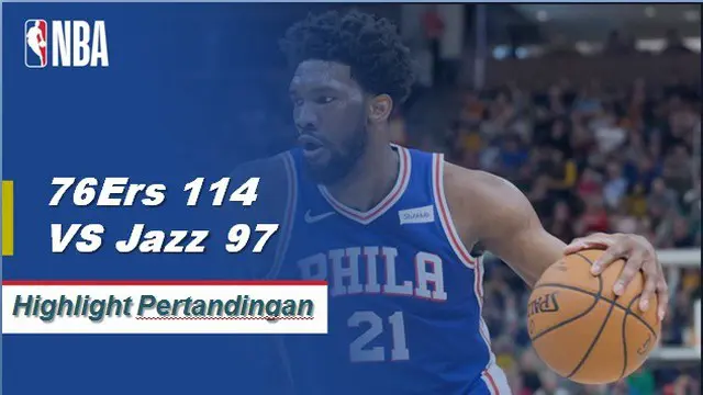 Ben Simmons mencetak triple-double ke-5 musim ini dengan 14 poin, 14 rebound, dan 12 assist saat 76ers mendapatkan kemenangan atas Jazz 114-97.