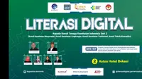 Poster Acara Literasi Digital kepada Konsil Tenaga Kesehatan Indonesia Seri 2 yang diadakan secara luring dan daring pada Kamis (19/10).