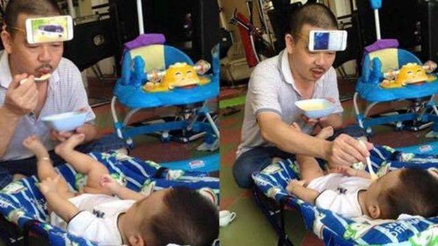 10 Potret Lucu Bapak Rumah Tangga saat Jaga Anaknya yang Masih Kecil Ini Kocak