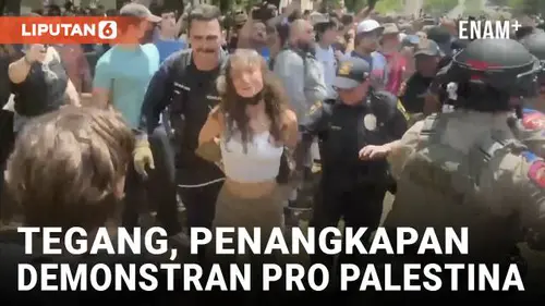 VIDEO: Tegang! Mahasiswa Amerika Ditangkap Dalam Aksi Pro Palestina