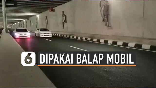Sebuah video balapan mobil di underpass Bandara Internasional Yogyakarta (YIA) Kulon Progo viral di media sosial.