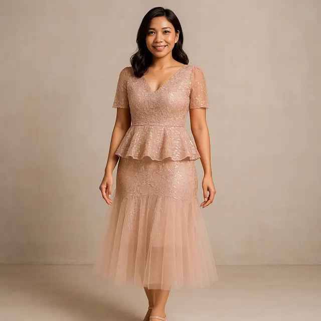 Model Dress Tile Modern Non Hijab/Ilustrasi gambar AI