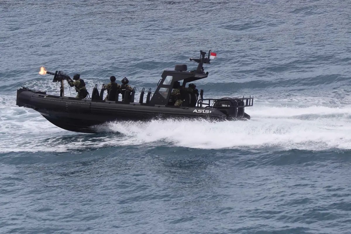 Berpade di Perairan Teluk Jakarta, TNI AL Unjuk Kekuatan dan Kemahiran Tempur Laut
