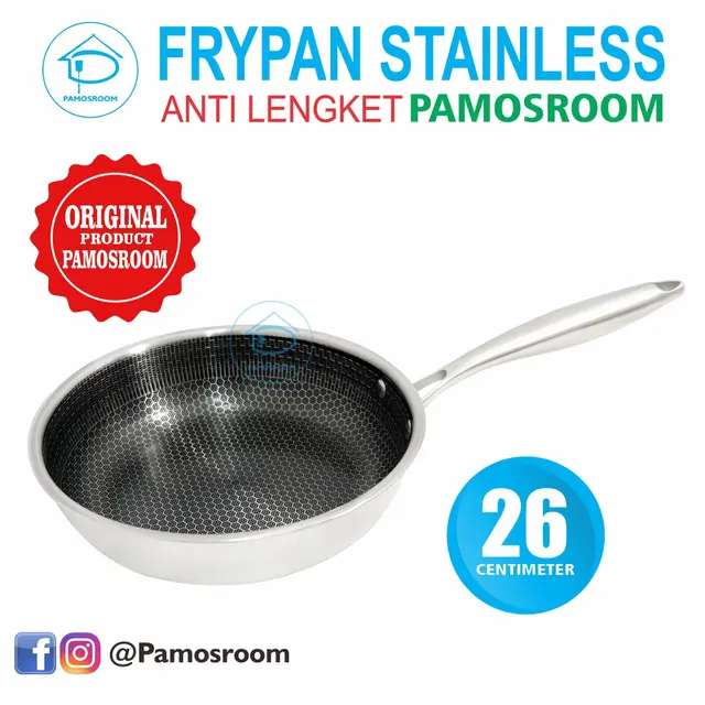 8 Rekomendasi Wajan Stainless Steel Anti Lengket Terbaik, Awet Tak Mudah Gosong