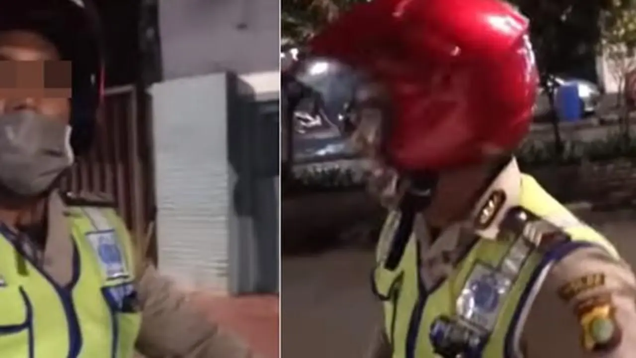 Pria diduga polisi gadungan (Instagram/@fakta.indo)