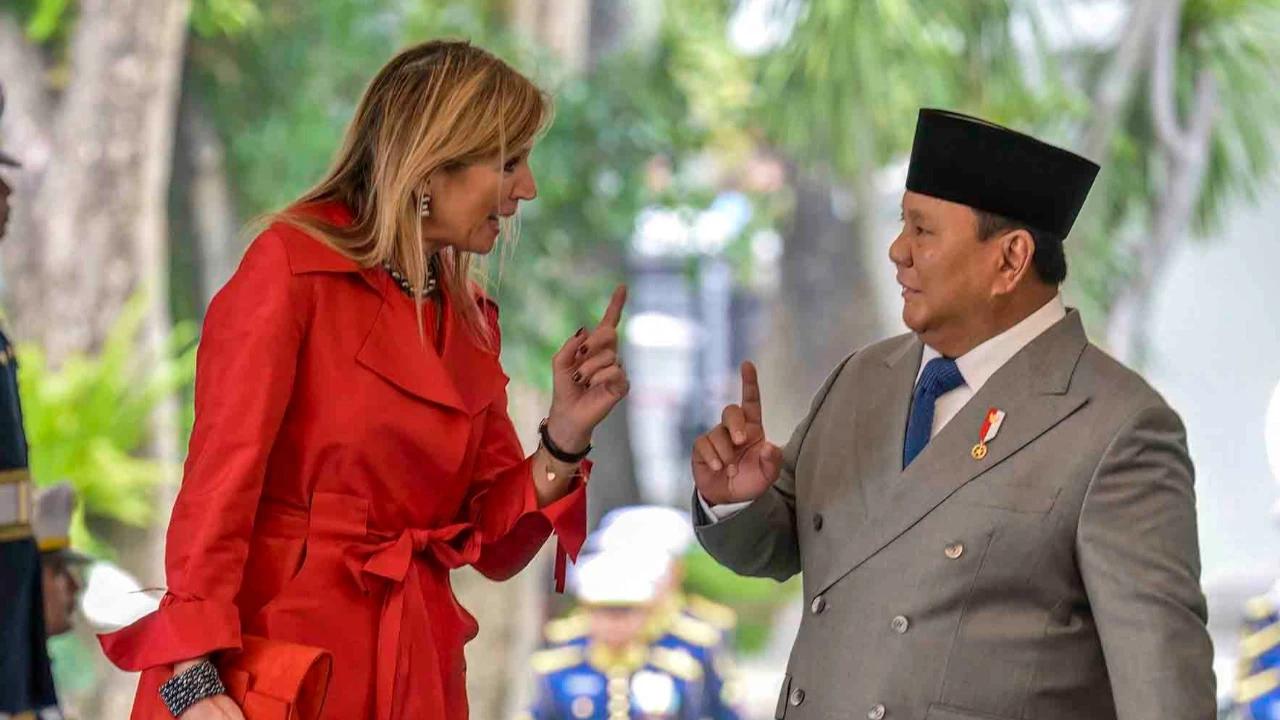 FOTO: Momen Akrab  Presiden Prabowo dan Ratu Maxima Bahas Penguatan Inklusi Keuangan di Istana Merdeka