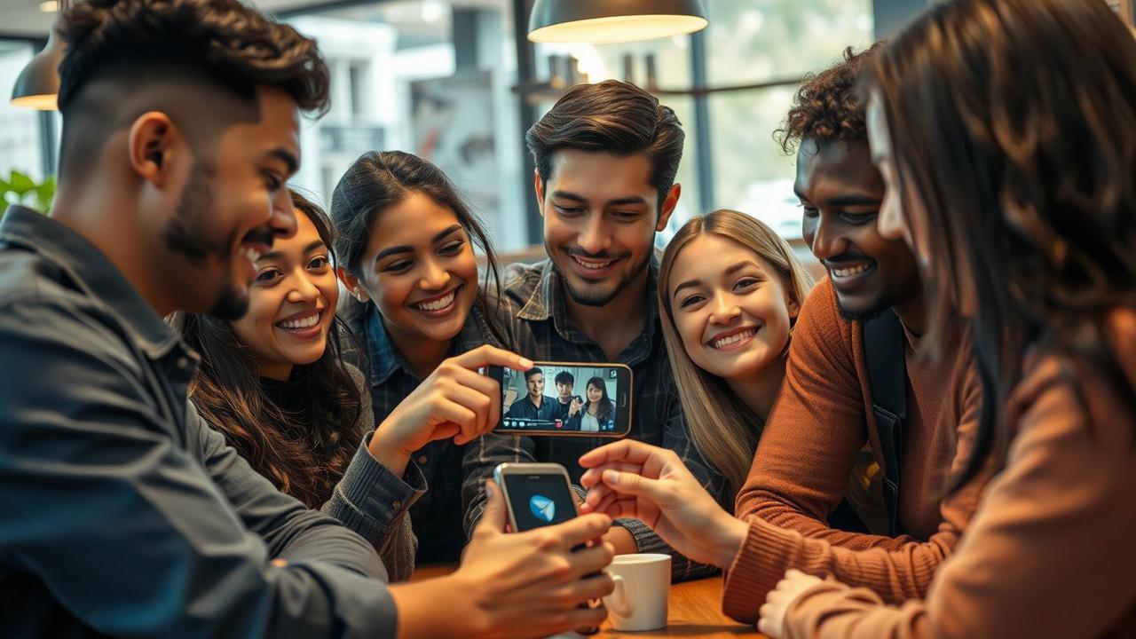 cara mencari video di telegram