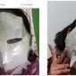 Potret Kesalahan Orang Pakai Sheet Mask Kocak. (Sumber: Instagram/lelucon.seru dan Twitter/@____ttania)