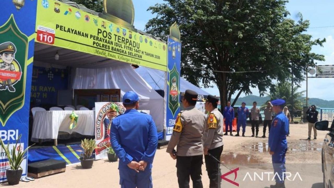 Polres Bangka Selatan Pastikan Kesiapan Mudik Lebaran 2026 di Pelabuhan Sadai Optimal
