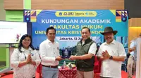 Kunjungan mahasiswa Fakultas Hukum Universitas Kristen Indonesia (UKI) ke PT Food Station Tjipinang Jaya, Rabu (13/7/2022). (Ist)