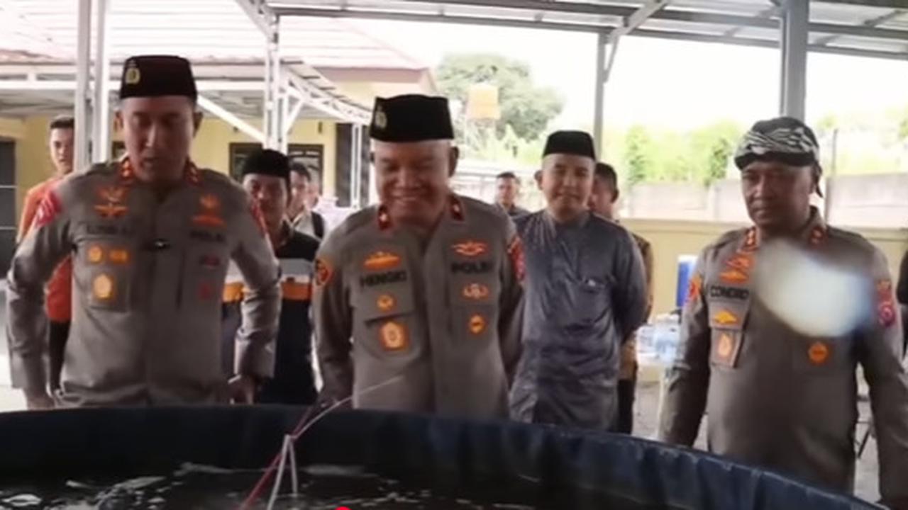 Dua Jenderal Datangi Rumah Dinas Kapolres Serang, Salut Lihat Kolam Ikan Lele & Nila