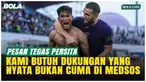Pelatih Persita Carlos Pena dan bek Javlon Guseynov menyoroti dukungan suporter usai kemenangan dramatis melawan PSBS Biak, Senin (16/2/2026). Mereka berterima kasih kepada fans yang hadir langsung dan mengingatkan pentingnya dukungan positif jelang ...