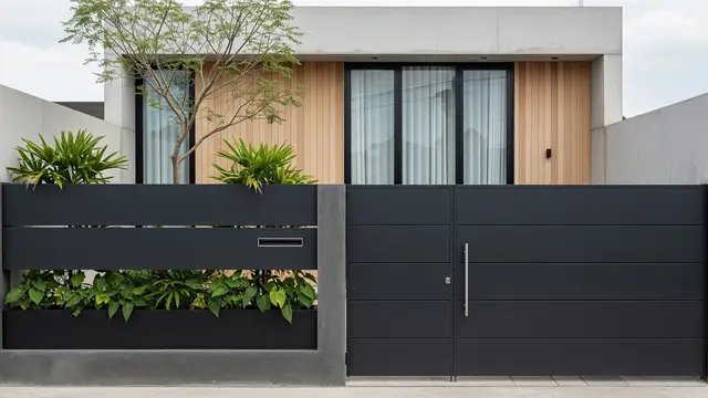 Model Pagar Solid Minimalis