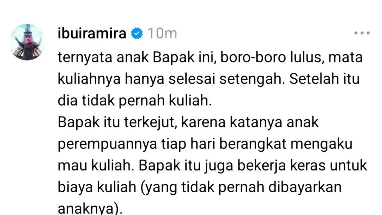 Kisah Sedih Seorang Bapak Dibohongi Putrinya
