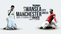 Swansea City vs Manchester United (Liputan6.com/Sangaji)