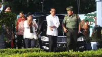 Presiden Jokowi dan Ibu Negara Iriana. (Andi Muttya Keteng/Liputan6.com)