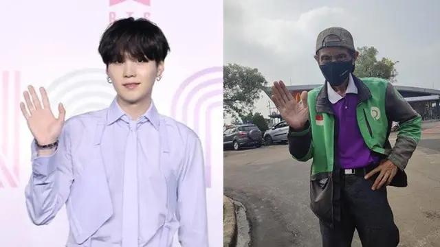 7 Potret Driver Ojol Babeh Ary Bergaya Ala Suga BTS Ini Curi Perhatian
