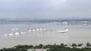 Pandangan udara menunjukkan terendam bandara di Chennai, India, (2/11/2015). Curah hujan terparah dari satu abad telah menyebabkan banjir besar di seluruh negara bagian India Tamil Nadu. (REUTERS/India Tekan Biro Informasi)