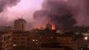Perang Hamas-Israel pecah pada akhir pekan lalu. Serangan Hamas dilakukan secara tidak terduga. (MAHMUD HAMS/AFP)